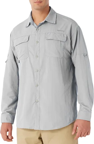 Vista 20 de NAVISKIN Camisas de pesca con protección solar UPF 50+ de manga larga para hombre, PFG para senderismo, viajes, campamento