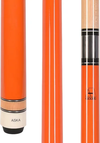 Vista 10 de ASKA L3 - Taco de billar de arce canadiense de 58 pulgadas, punta dura de 0.512 in, junta de 5/16 x 18, mango sin envoltura, múltiples pesos y Rojo