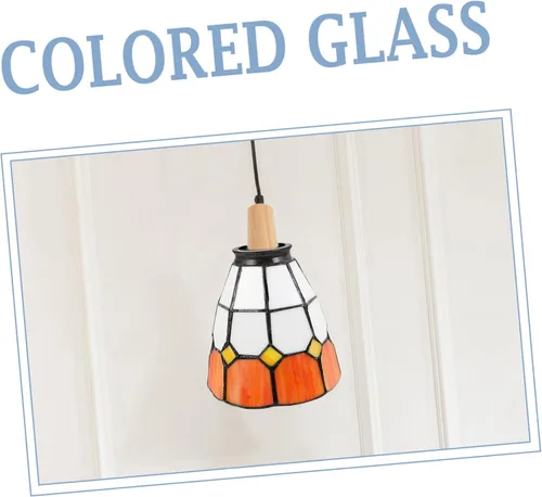 Vista 3 de DOITOOL Lámpara decorativa de cristal para lámpara de techo, cubierta festoneada colgante
