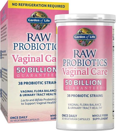 Vista 2 de Garden of Life Probióticos para la salud de la mujer - Cuidado vaginal con 50 mil millones de UFC y apoyo digestivo e inmunológico con 50 mil