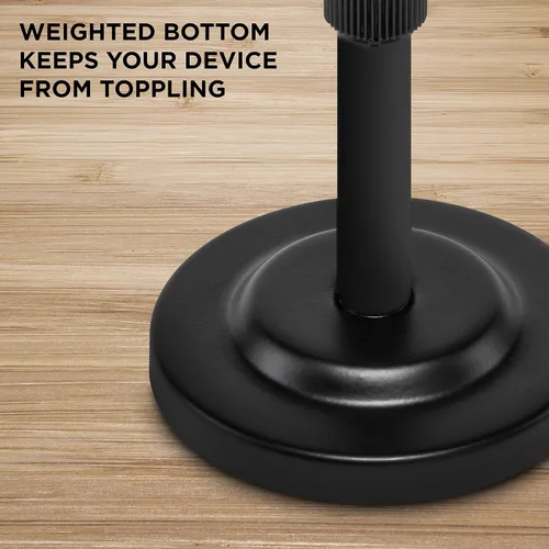 Vista 5 de LyxPro LYXATDPM - Soporte para tableta de teléfono celular, agarre con clip para mesa o escritorio, ángulo giratorio ajustable de 360 grados que se