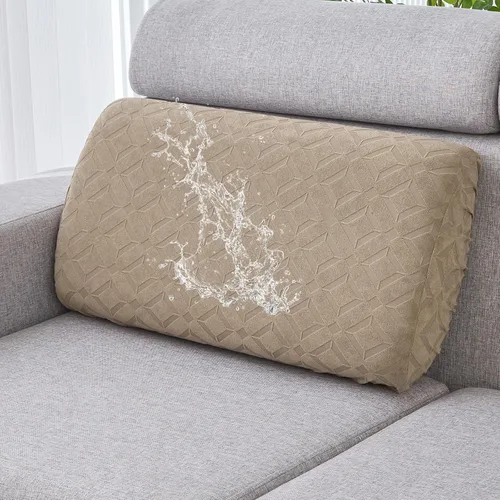 Vista 34 de Genina Fundas de cojín para sofá impermeables, fundas elásticas para sofá seccional, funda de cojín lavable, antideslizante, con parte inferior
