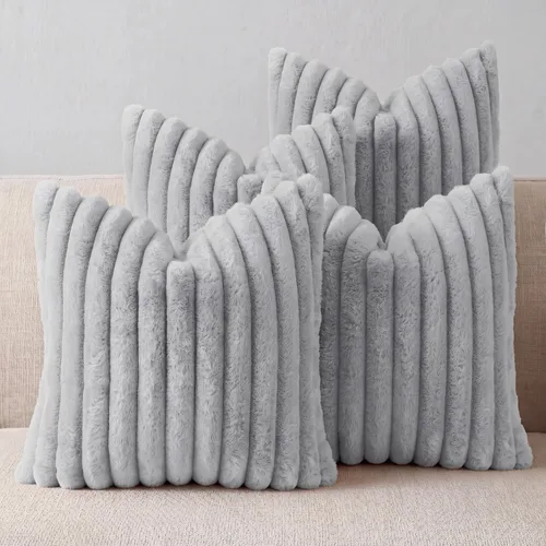 Vista 13 de Juego de 4 fundas de almohada negras de 16 x 16 pulgadas, bonitas fundas de almohada bohemias para sofá/cama, fundas de almohada decorativas