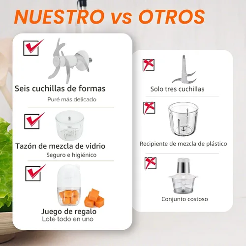 Vista 8 de Fabricante de Alimentos para Bebés y Procesador de Alimentos, Mezclador de Alimentos para Bebés Actualizado de 14-en-1, Fabricante de Puré
