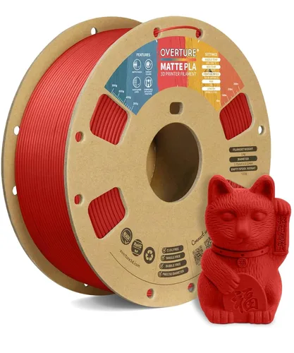 Vista 21 de OVERTURE - Filamento de fibra de carbono PLA para impresora 3D de 1.75 mm, carrete de cartón PLA de 2.2 libras, precisión dimensional +/- 0.02 mm