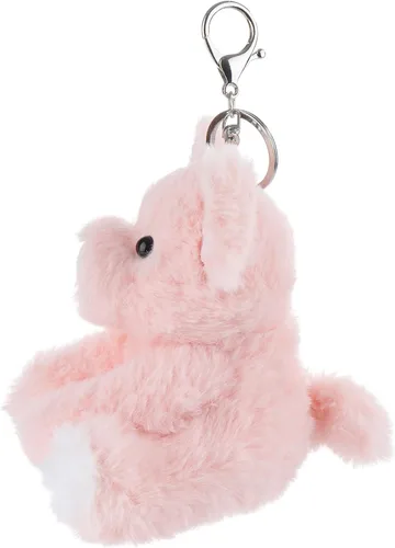 Vista 3 de Apricot Lamb Cute Toys - Llavero suave de peluche de cerdo rosa para bolsa de niños, bolso, mochila y bolso (cerdo rosa)