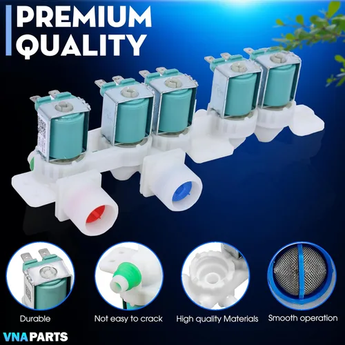 Vista 4 de Válvula de entrada de agua para lavadora reemplaza DC97-15459G para Samsung WA456DRHDSU AA WA456DRHDWR AA WA45K7600AW A2 WA45K7600AW AA WA48J7770AP