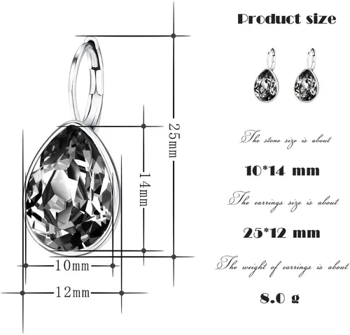 Vista 2 de Xuping Jewelry Fashion Huggies Crystal Earring for Women