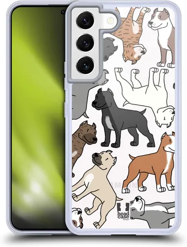 Vista 14 de Head Case Designs Funda de gel con 3 patrones de raza de perro de pastor australiano [protección de grado militar] compatible con Samsung Galaxy S22