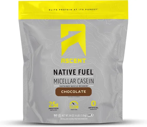 Vista 10 de Ascent Native Fuel Polvo de proteína de caseína micelar, 1
