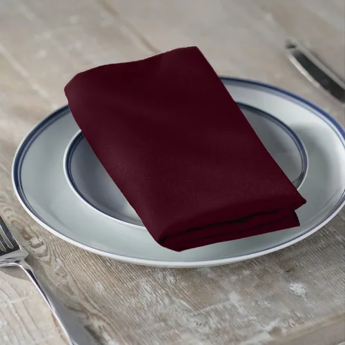 Vista 20 de LA Linen Paquete de 10 servilletas de popelina de poli, servilletas de tela suave, servilletas lavables y reutilizables, servilletas de mesa