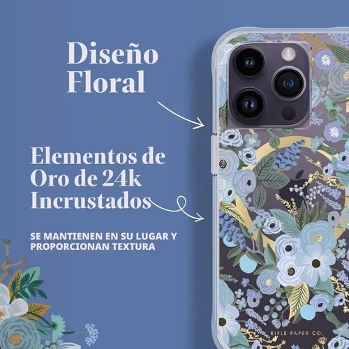 Vista 4 de Rifle Paper Co. Funda para iPhone 14 Pro [Compatible con MagSafe] [Protección contra caídas de 10 pies] Linda funda para iPhone de 6.1
