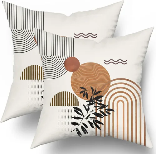 Vista 39 de Fundas de almohada de brújula de ancla, fundas de almohada náuticas para exteriores, fundas de cojín decorativas de rayas azules y blancas, fundas