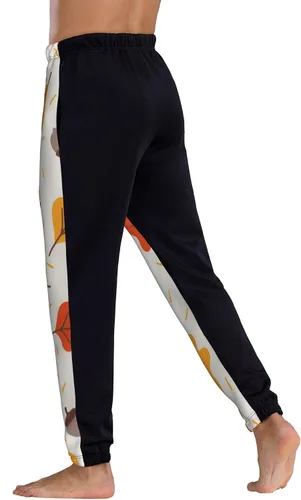 Vista 5 de Jutdopt Men Butterflies Sunflowers Sweatpants Joggers Sweatpants Baggy Jogger Pants with Pocket for Men