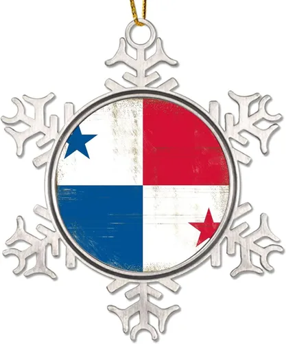 Vista 11 de Níger - Adorno de Navidad con copo de nieve de metal, regalo patriótico de recuerdo para árbol de Navidad, adornos colgantes de bandera nacional