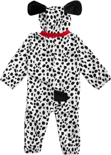 Vista 3 de HollyHOME Mameluco para bebé, cachorro dálmata, talla única para niños, ropa de dormir para perro, disfraz de cosplay