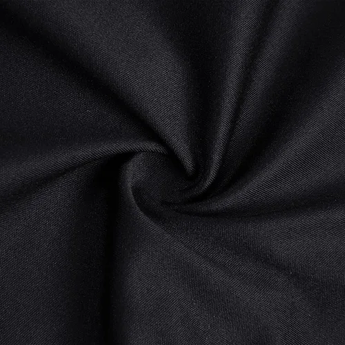 Vista 7 de Pantalones de cuero para mujer, pantalones de pierna ancha, pantalones de contraste, diseño de cuero, pantalones de cintura alta con cremallera