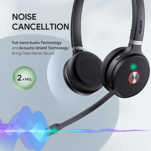 Vista 3 de Yealink WH62 Dual UC DECT Auriculares inalámbricos para teléfono IP y PC