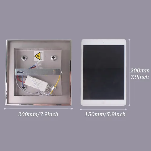 Vista 3 de Pequeña Lámpara de Araña LED de Cristal, Instalación Semiempotrada, Lámpara de Techo Moderna de Cristal para Dormitorios, Comedores, Pasillos