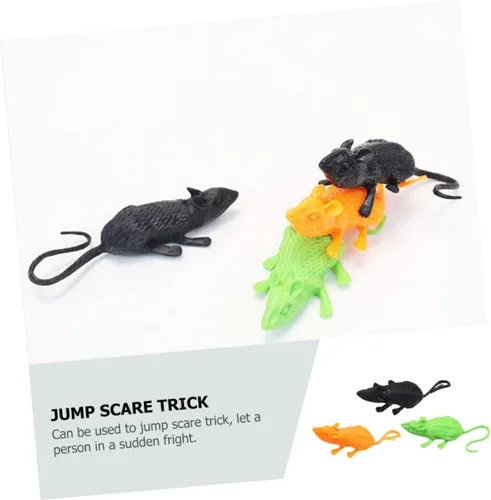 Vista 5 de 18Pcs Simulation Mice Halloween Props for Pranks and Decorations Realistic Fake Rat Playthings for