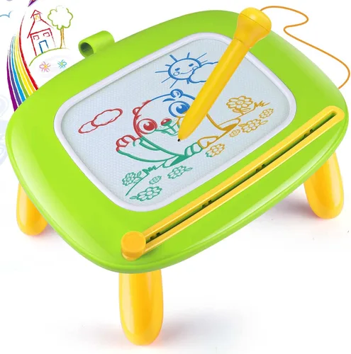 Vista 10 de Smasiagon Juguetes para niñas y niños, tablero de dibujo magnético para niños pequeños, tablero de garabatos de aprendizaje temprano escritura