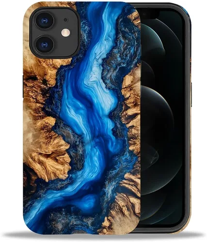 Vista 29 de DAIZAG Funda compatible con iPhone 11, hermoso color arena, patrón completo, carcasa rígida híbrida de plástico TPU + funda de protección