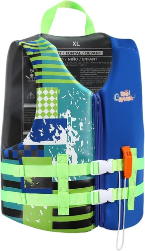 Vista 13 de HeySplash Chaleco de natación para niños pequeños, chaqueta de natación para niños de 30-50/50-80 libras, chaleco flotante para niños con correa