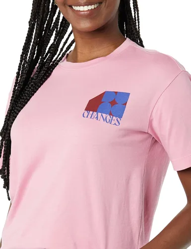 Vista 5 de Tienda Essentials Camiseta estampada de manga corta con cuello redondo para mujer (anteriormente Goodthreads)