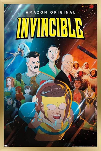 Vista 14 de Trends International Invincible - Póster de pared de una hoja, 14.72 x 22.37 pulgadas, versión enmarcada de madera de granero