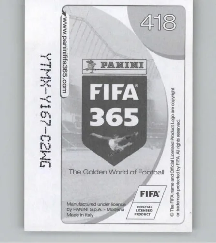 Vista 2 de Pegatinas de Panini FIFA 365 2016-17 #418 Zoran Tosic CSKA Moscú - Adhesivo oficial de álbum de fútbol en estado crudo (NM o mejor)