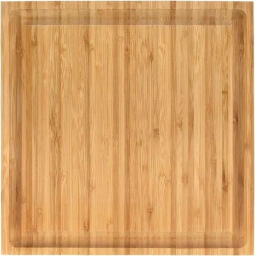 Vista 9 de BambooMN Tabla de cortar de bambú - 15.75" x 11.75" x 0.75" - Ranurada - 1 unidad