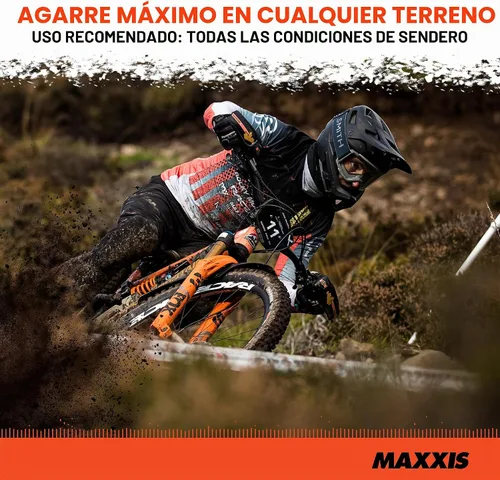 Vista 7 de Maxxis Minion DHF Doble compuesto Neumático para bicicleta de montaña, E25, listo para cámara Centro de balanceo rápido, perillas laterales