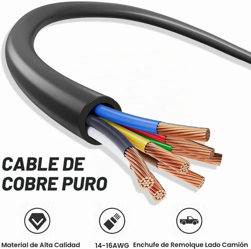 Vista 8 de MECMO Adaptador de Enchufe de Luces de Remolque del Lado del Vehículo de 4 Pines a 7 Pines, Arnés de Conector de Cableado de Remolque de Extremo