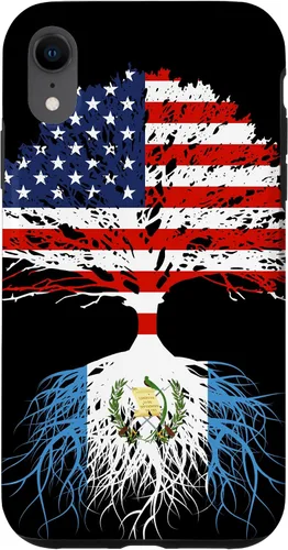 Vista 25 de Guatemala Born Family Roots Guatemalan American US Flag Gift Case for iPhone 17
