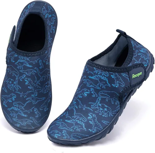 Vista 2 de Racqua Zapatos de agua para niños y niñas, de secado rápido, ligeros, deportivos, acuáticos (niños pequeñosniños grandes)