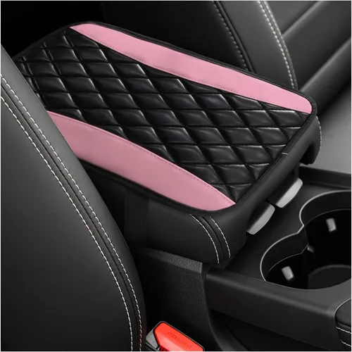 Vista 14 de Dickno Cojín para Consola Central de Automóvil, Funda Universal de Cuero Impermeable para Caja de Asiento de Reposabrazos, Cómodo Protector