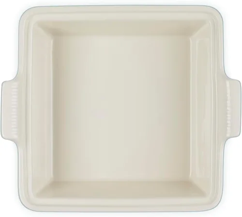 Vista 4 de Le Creuset Cacerola cuadrada cubierta de gres Heritage, 2.36L (9"), Sal Marina Sea Salt