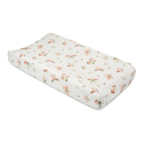 Vista 11 de Funda para cambiador Crane Baby, 100% exterior de sarga de algodón, temática de vida en la playa, 40.6 cm x 81.3 cm, fundas ajustadas