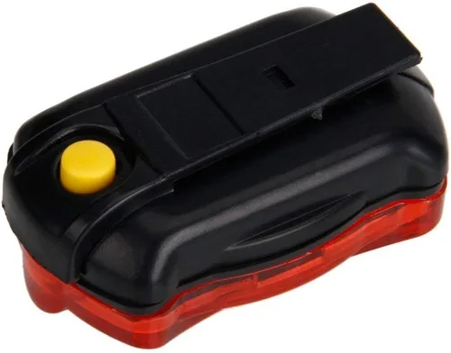 Vista 3 de Flashing Panda Luz de seguridad y reflector para bicicleta/jogging, 5 LED rojos, 6 funciones