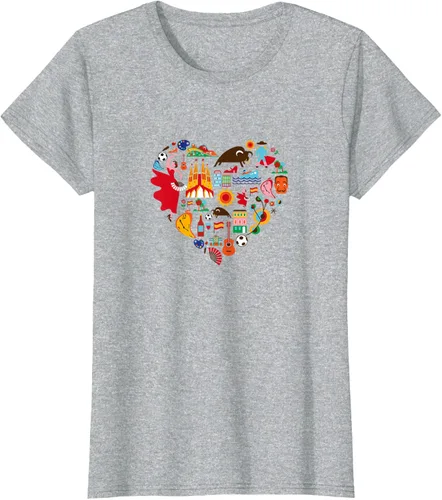 Vista 21 de I Love España Cute Español Orgullo, Madrid Barcelona playera, niños 10, Lemon Limón