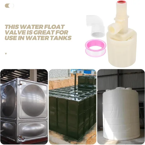 Vista 8 de 2pcs Water Float Valve Set Traditional Inlet Float Valve for Water Tank Automatic Level Control with Threaded Connection Suitable for Livestock and
