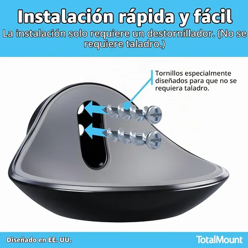 Vista 4 de TotalMount: soporte de pared premium para Echo Dot MAX, HomePod Mini y más