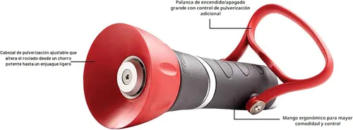 Vista 5 de Gilmour PRO boquilla de bombero clásica de alta resistencia
