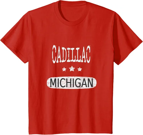 Vista 3 de Vintage Cadillac Michigan Camiseta