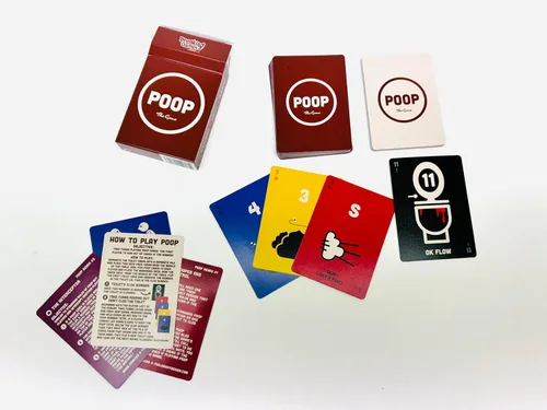 Vista 3 de Breaking Games Poop The Game - Juego de cartas divertido y familiar para niños de 6 años en adelante, perfecto para noches de juegos y fiestas, 2 a