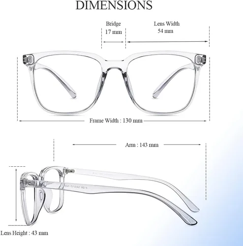 Vista 4 de Firmoo Computer Blue Light Blocking Glasses Women/Men, Anti Glare Lens and Light Frame