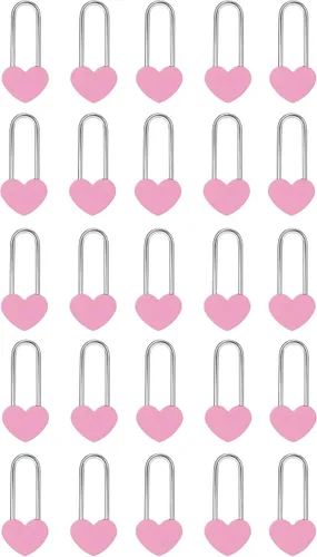 Vista 40 de Candado de amor VeYocilk de 3.5" 50mm en forma de corazón, candado de corazón negro para deseos de amor, ideal para bodas, San Valentín