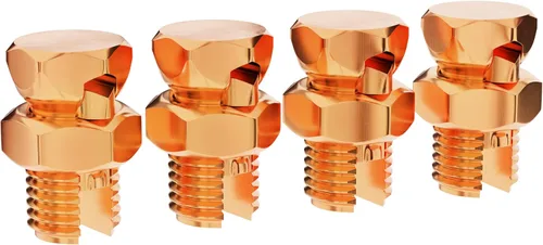 Vista 10 de Tamaño #2 - Perno dividido de conexión a tierra – Conector de perno dividido de resistencia superior número 2 para conductores de cobre – Edición