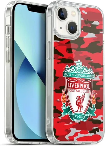 Vista 135 de Head Case Designs Funda de gel con licencia oficial del Liverpool Football Club Away Colourways Crest Camou [protección de grado militar] compatible