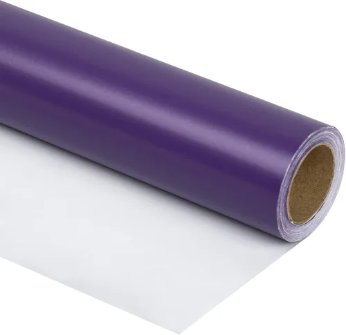 Vista 50 de RUSPEPA Papel de regalo negro de color sólido, mini rollo, para bodas, cumpleaños, fiestas, felicitaciones y vacaciones, 17 pulgadas x 32.8 pies